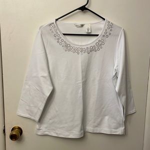 Laura Ashley Women’s Shirt White Size Medium